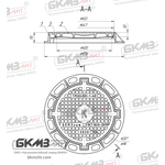 Люк чугунный магистральный ТМ (Д400)-1-60